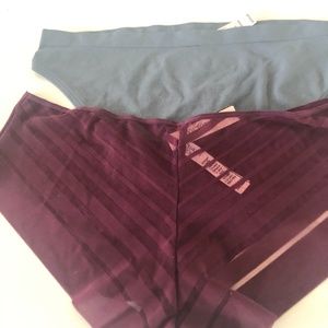 NWT- Victoria Secret 2pair Hipster size L